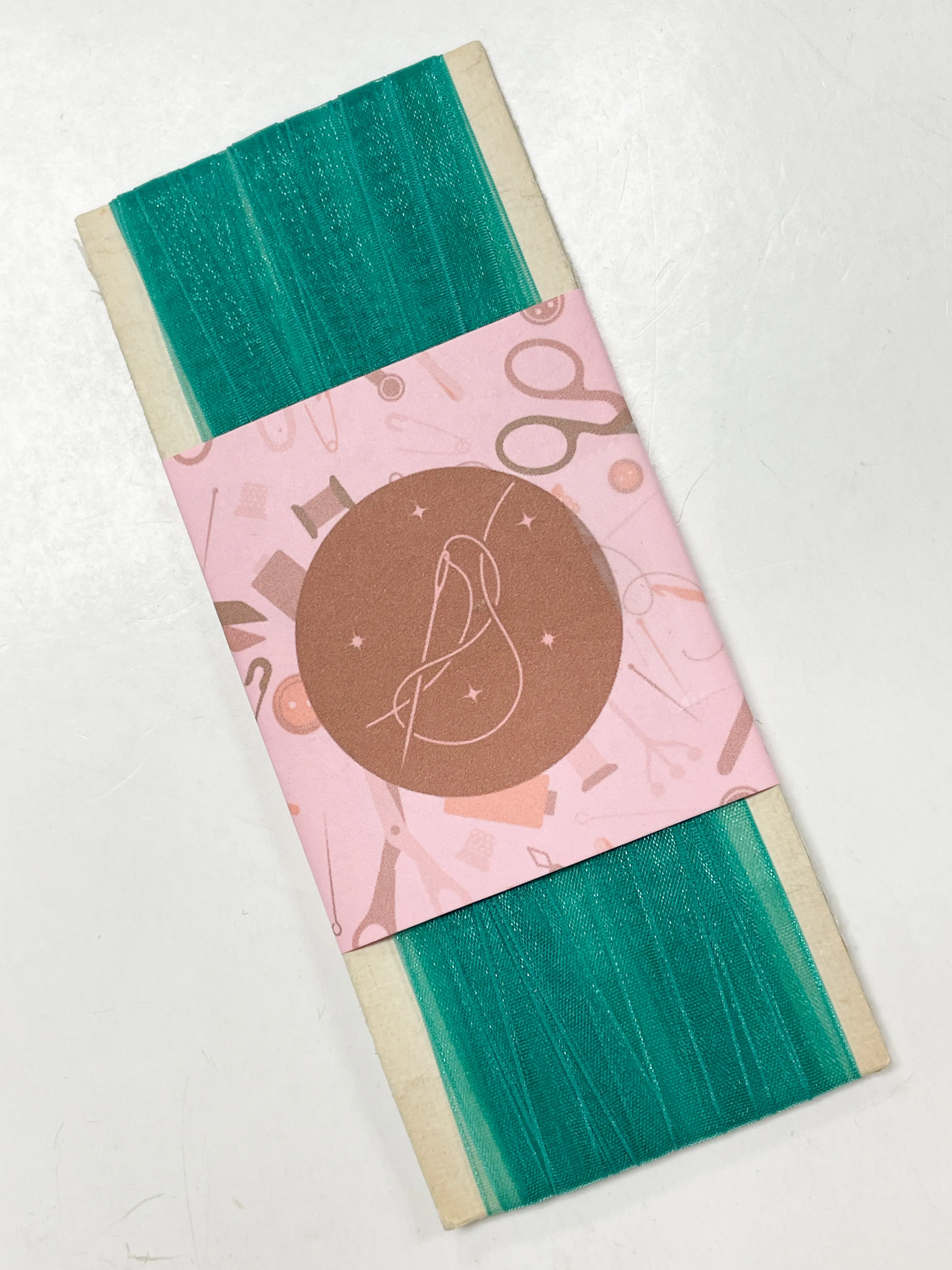 10 3/4 YD Nylon Organza Ribbon - Teal