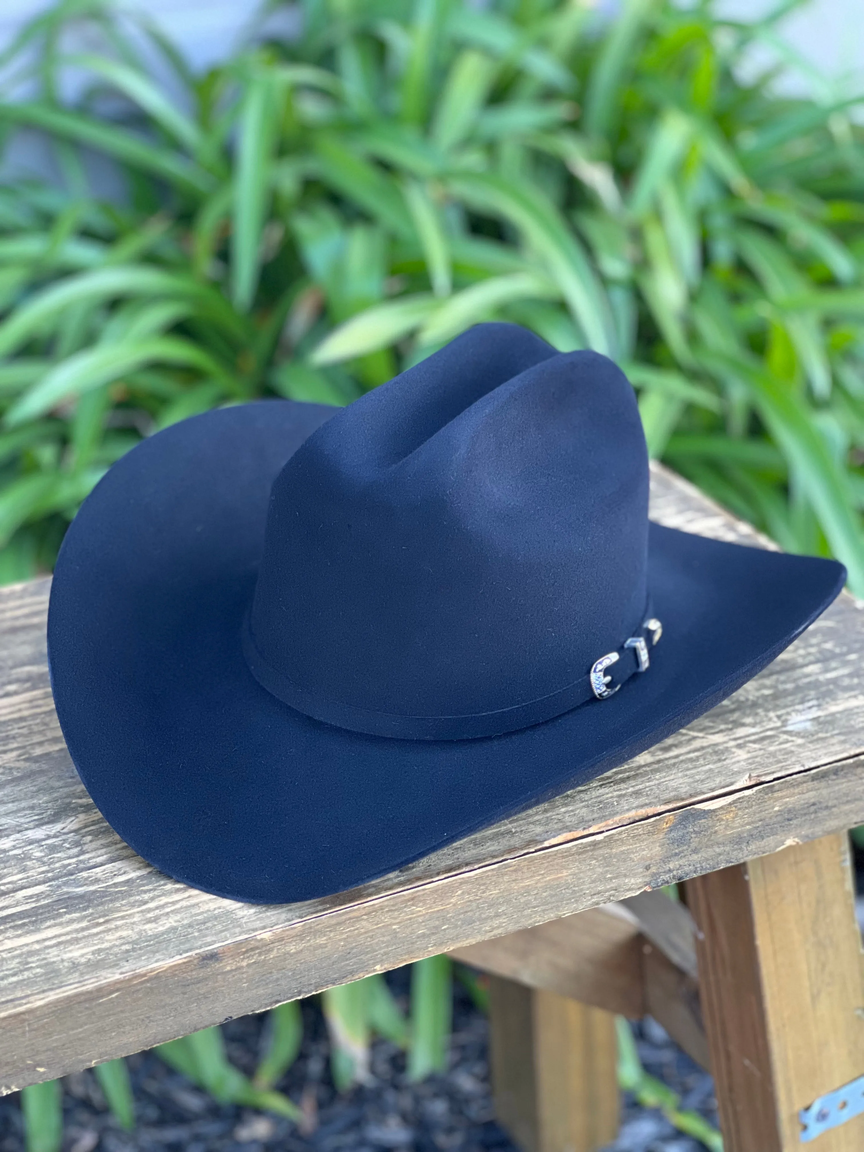 10x Larry Mahan Jerarca Black Fur Felt Cowboy Hat