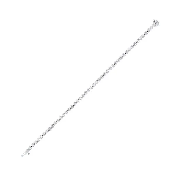 14KT White Gold & Diamond Bracelet -5 ctw