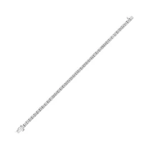 14KT White Gold & Diamond Classic Book Tennis Bracelet   - 7 ctw