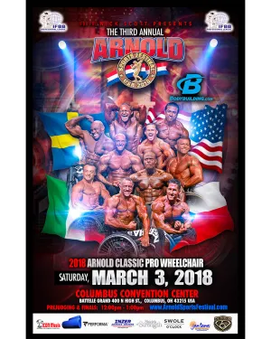 2018 Arnold Classic Pro Wheelchair - 11x17 Signed Posters