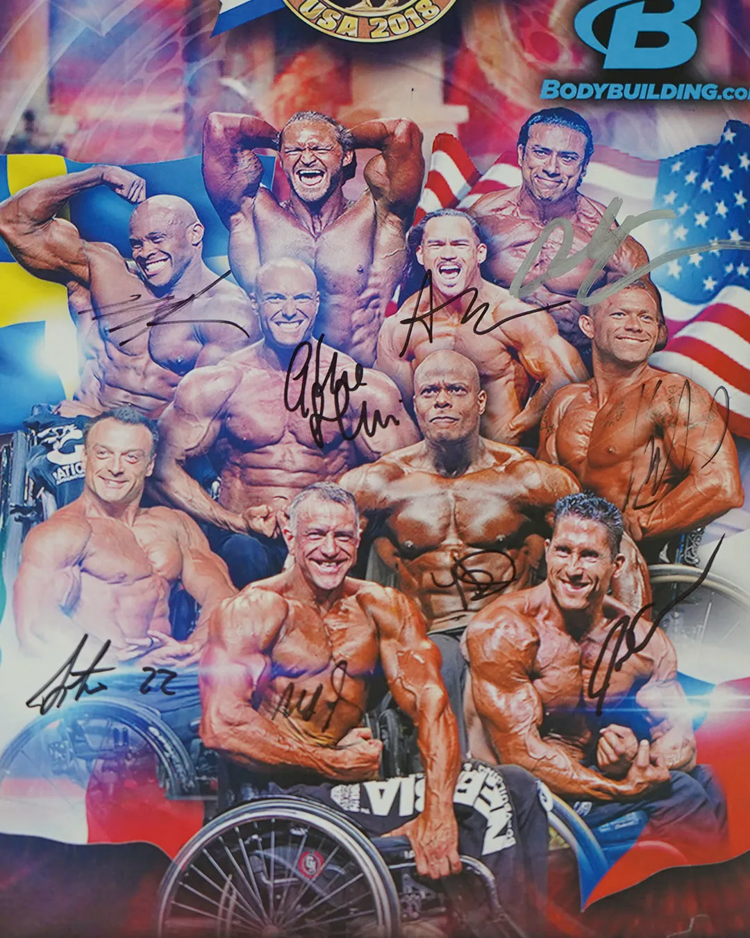 2018 Arnold Classic Pro Wheelchair - 11x17 Signed Posters