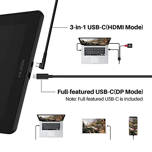 2021 HUION KAMVAS 16 Blue Graphics Drawing Tablet and Huion ST300 Adjustable Drawing Tablet Stand