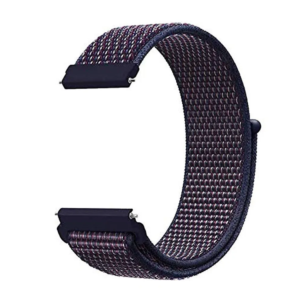 20mm SmartWatch Sport Loop Nylon Bands Kumquat