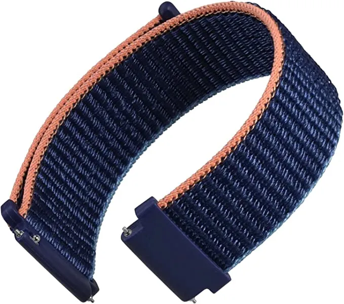 22mm Watch Straps Sport Loop Nylon Bands Kumquat