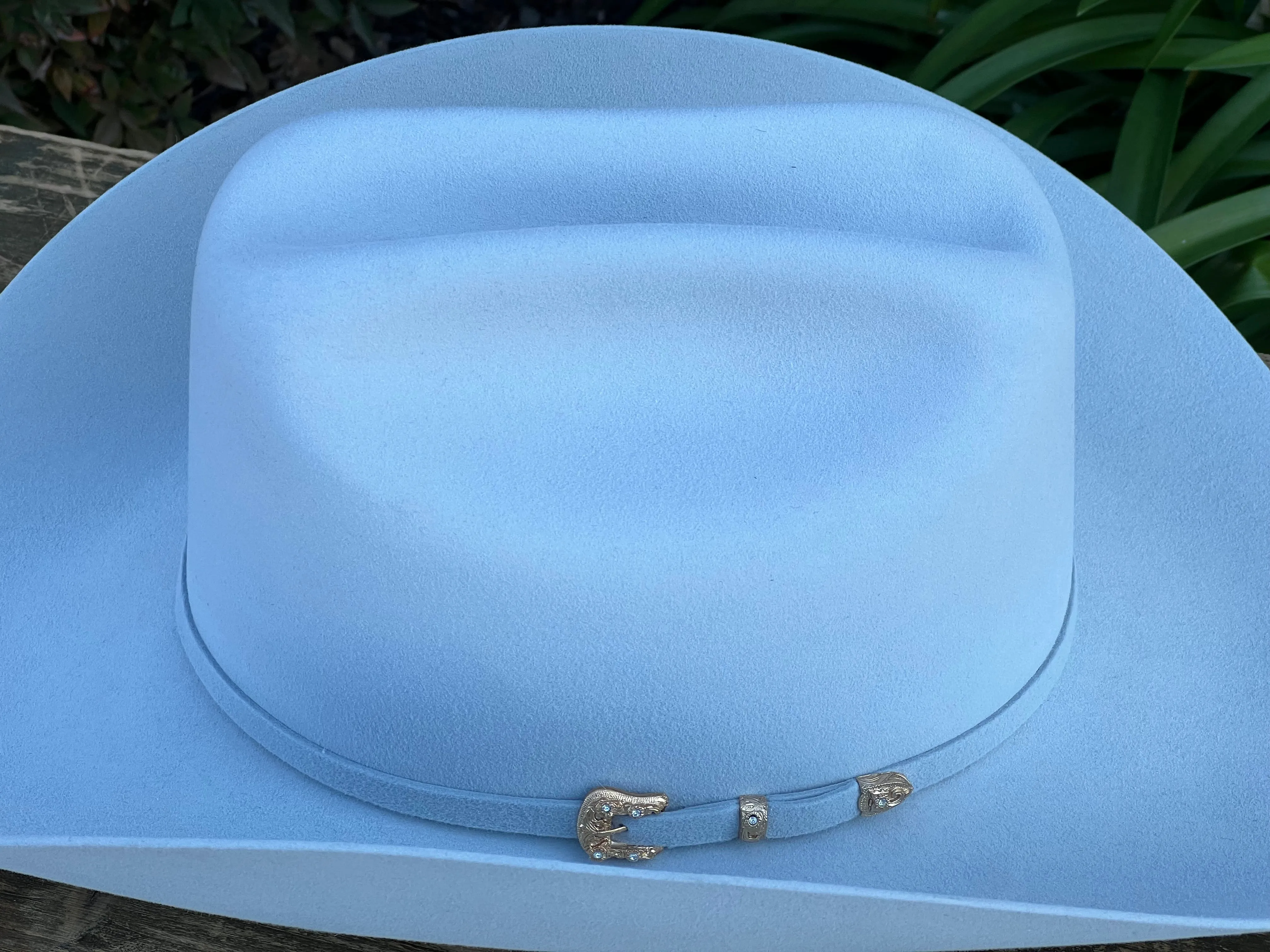 30x Larry Mahan Opulento Platinum Fur Felt Cowboy Hat