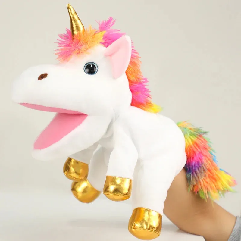 Adorable Kawaii Plush Hand Puppet - Donkey, Bunny & Unicorn Combo