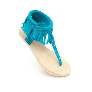 Adult Delilah Sandal - Caribbean Sea Suede