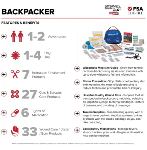 Adventure Medical Mountain Backpacker Medical Kit