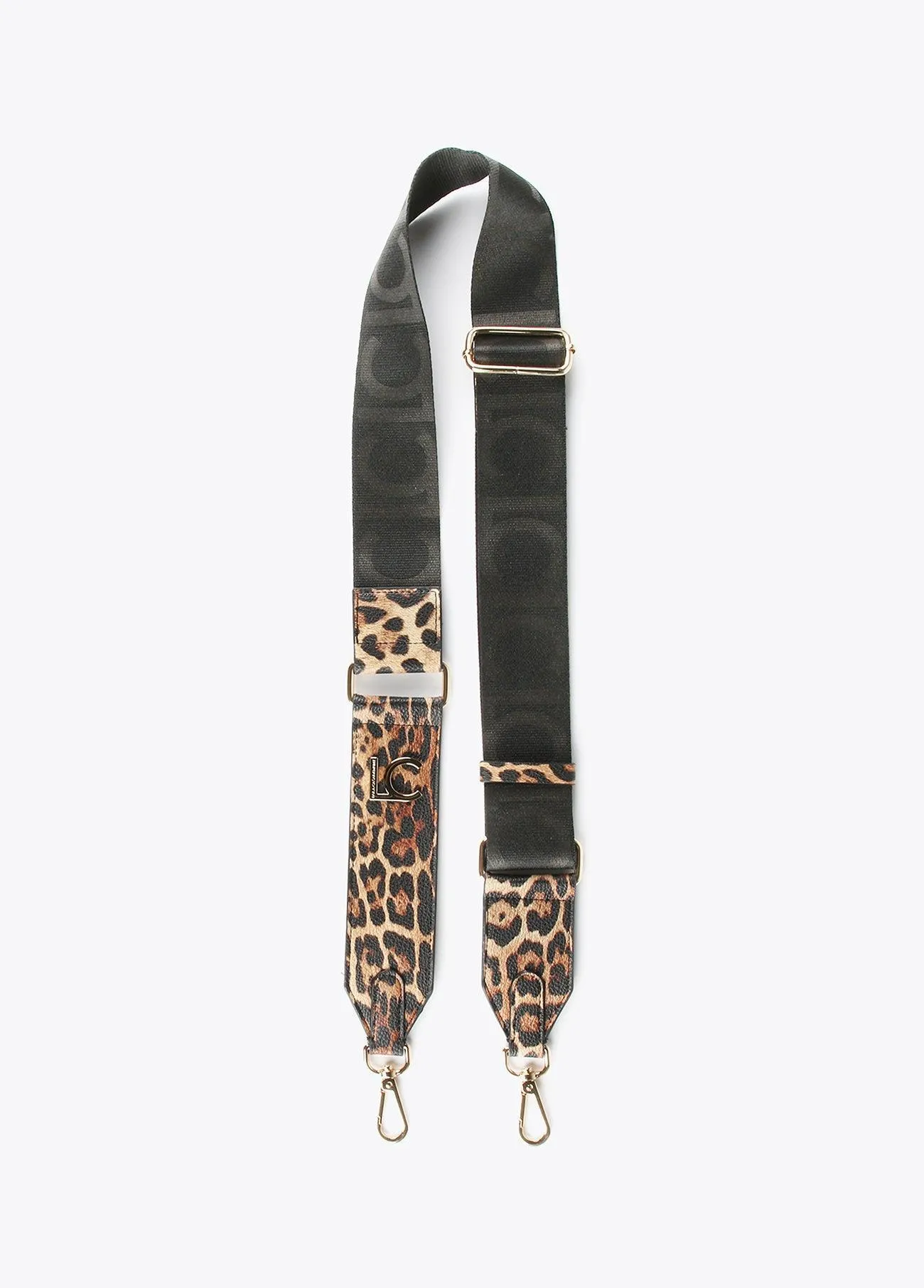 Animal print bag strap