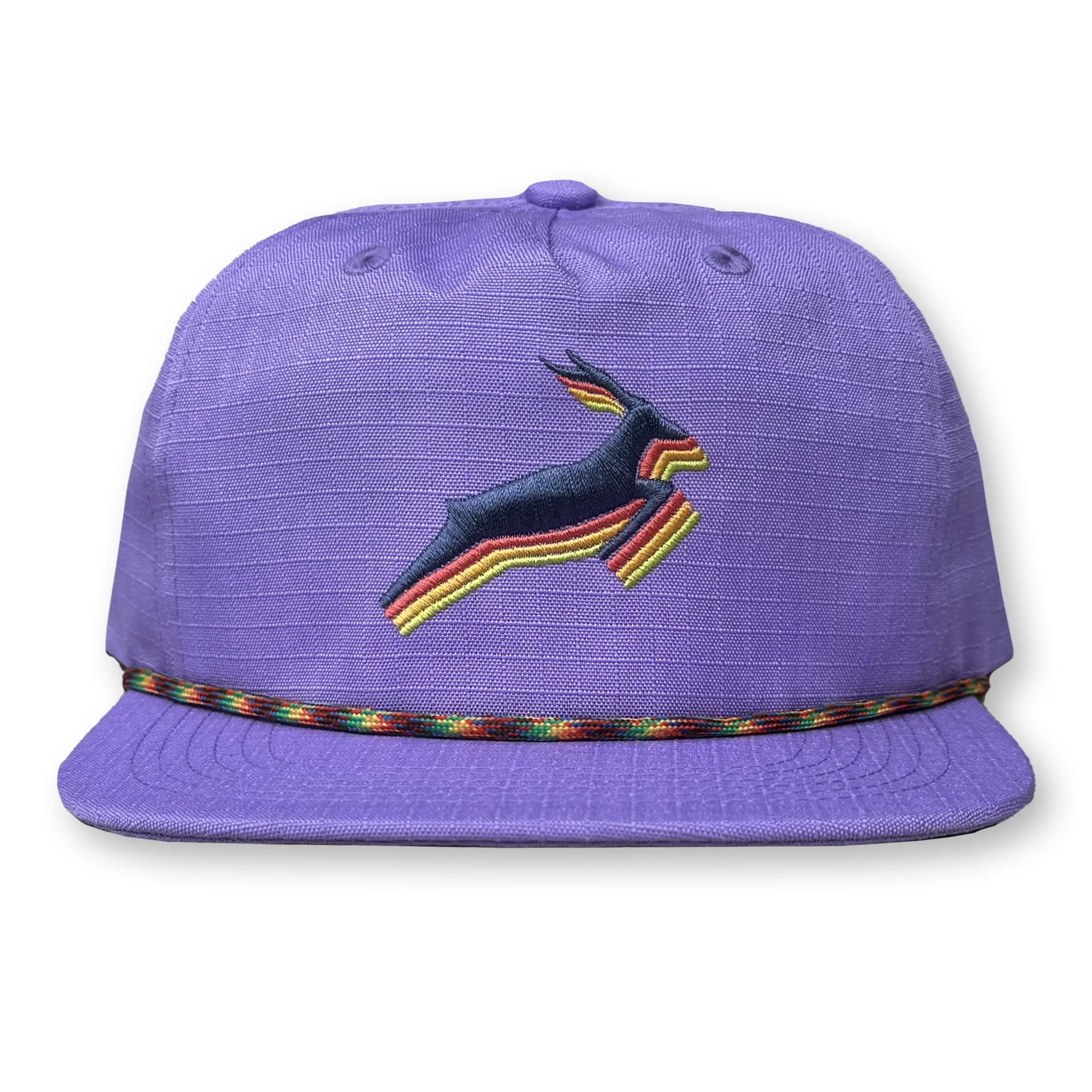 Antelope Rope Hat / Lilac Ripstop Nylon with Fruit Cocktail Antelope