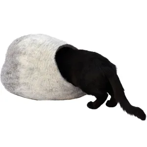 Banzo White Felt Cat Cave