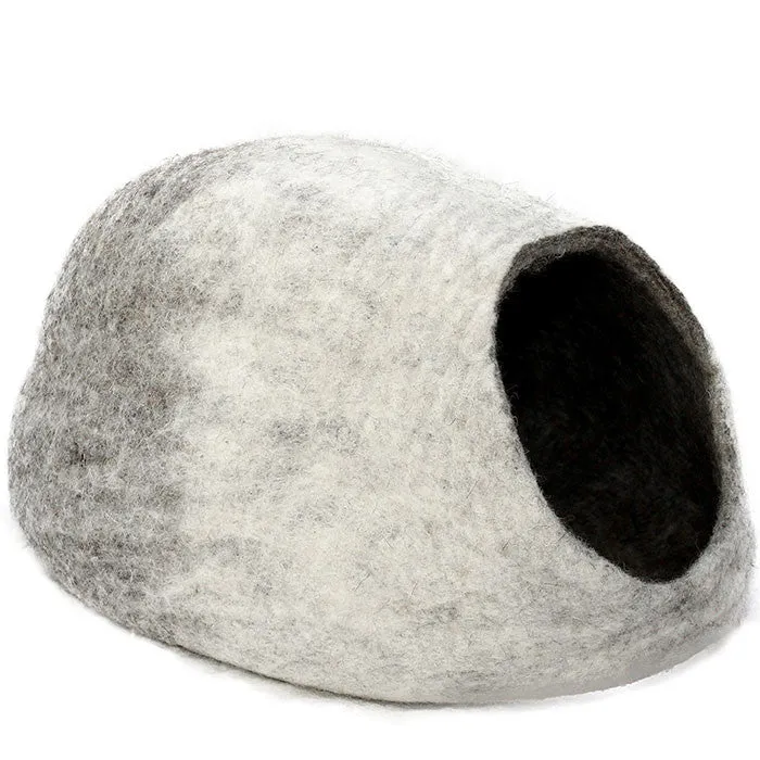 Banzo White Felt Cat Cave