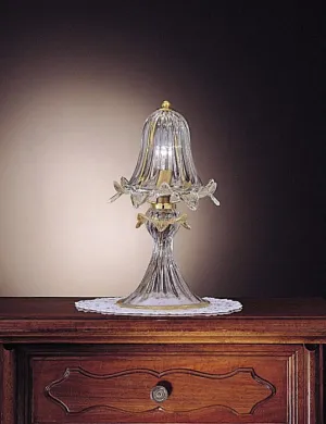 Bell-Shaped Venetian Crystal Table Lamp