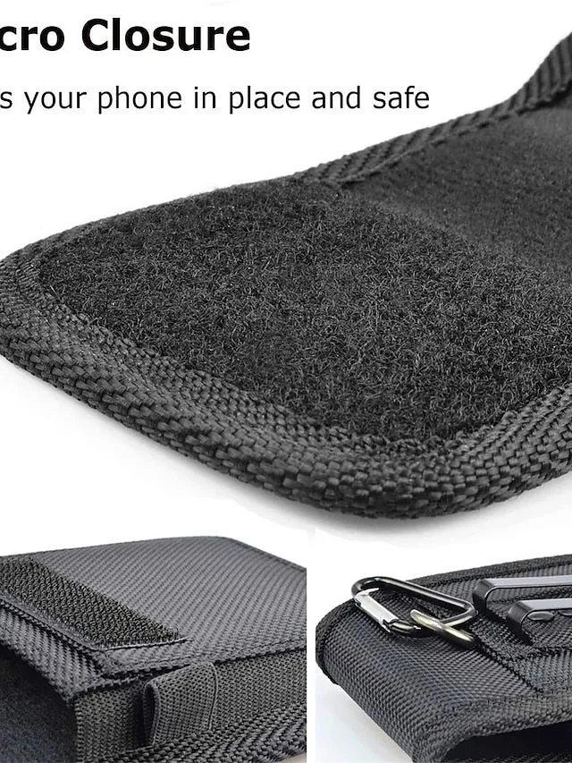 Belt Pouch / Belt Bag Clip On Phone Case Portable Card Holder Water Resistant Phone Case Dry Bag Mobile Rain Cover for For iPhone 14 Pro Max 13 12 Mini 11 Samsung Galaxy S22 Plus S21 FE A73 A53