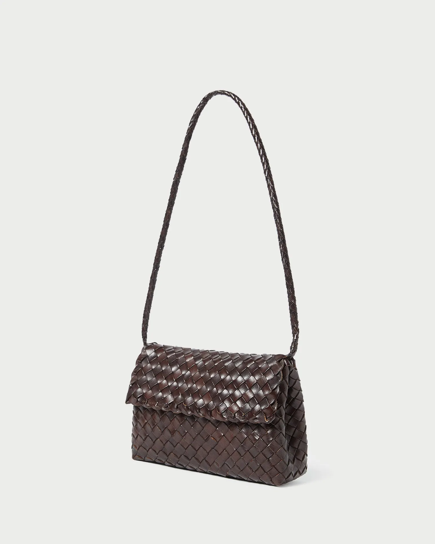 Billie Chocolate Leather Shoulder Bag