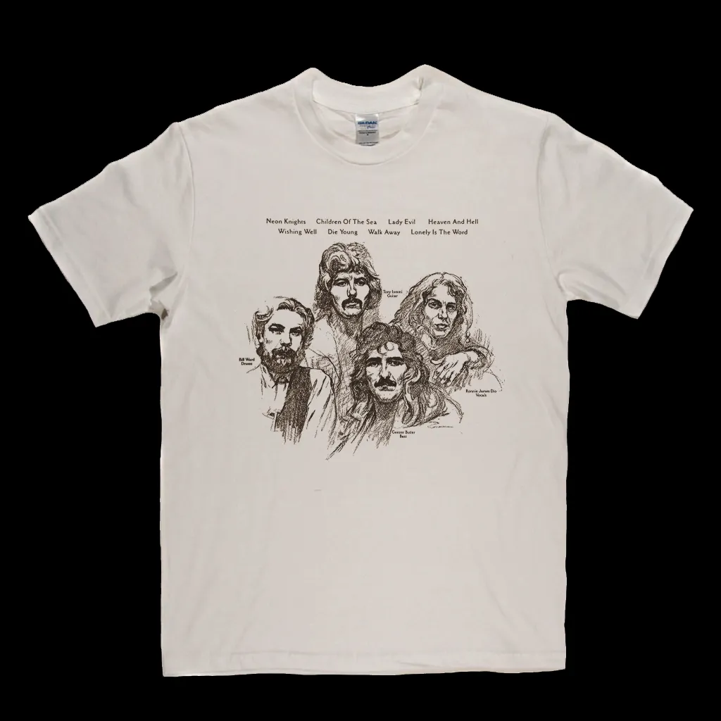 Black Sabbath Heaven And Hell Rear Sleeve T-Shirt