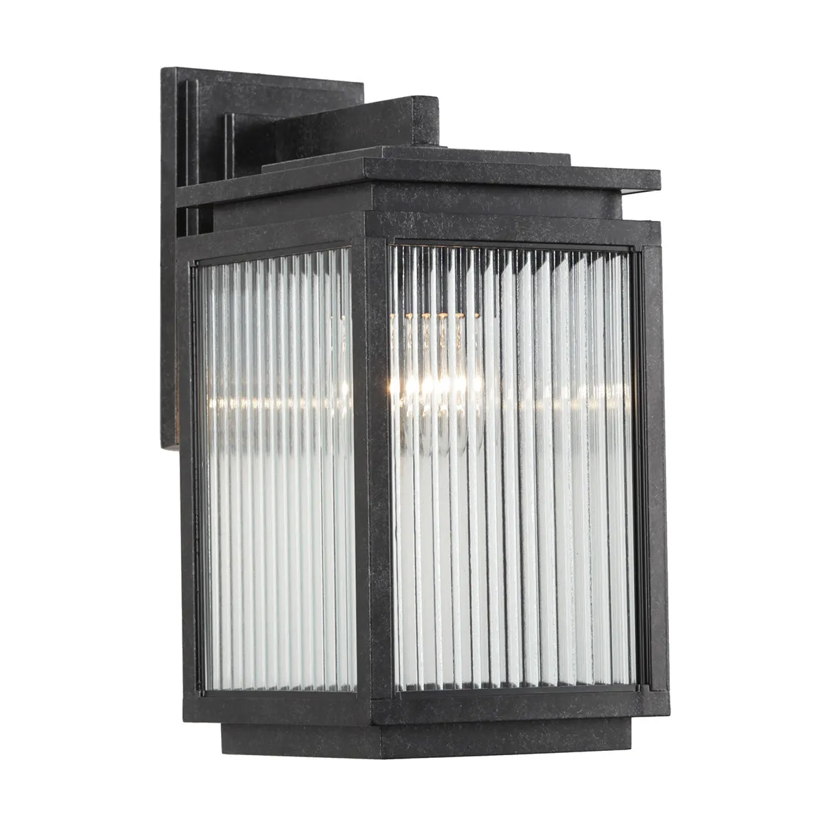 Boulevard Small Square Antique Black Coach Exterior Light