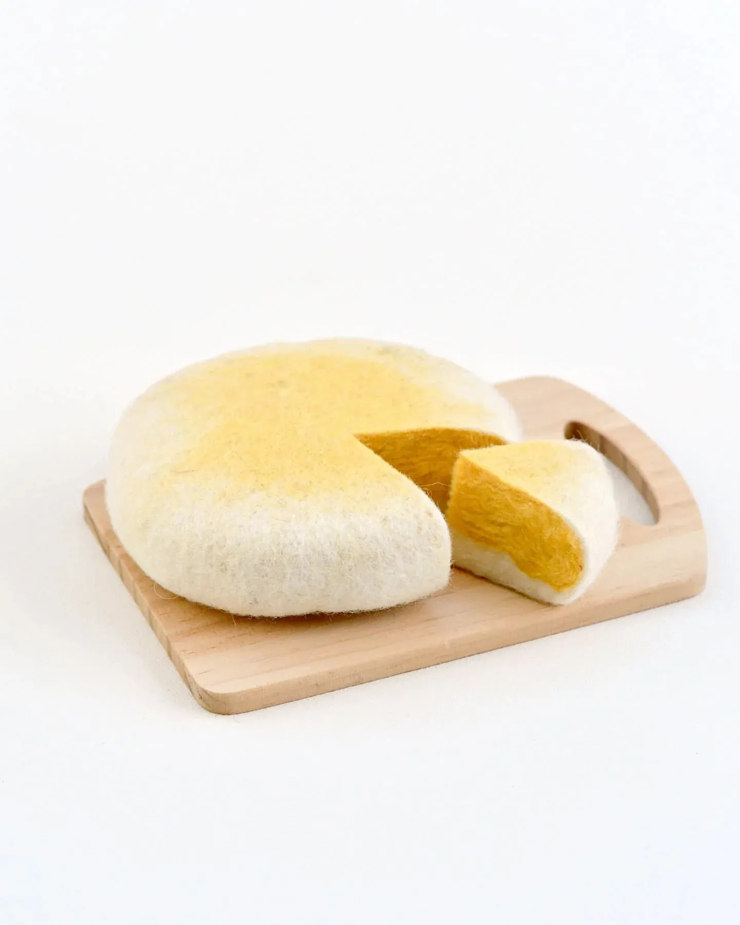 Brie Cheese Felt Play Food