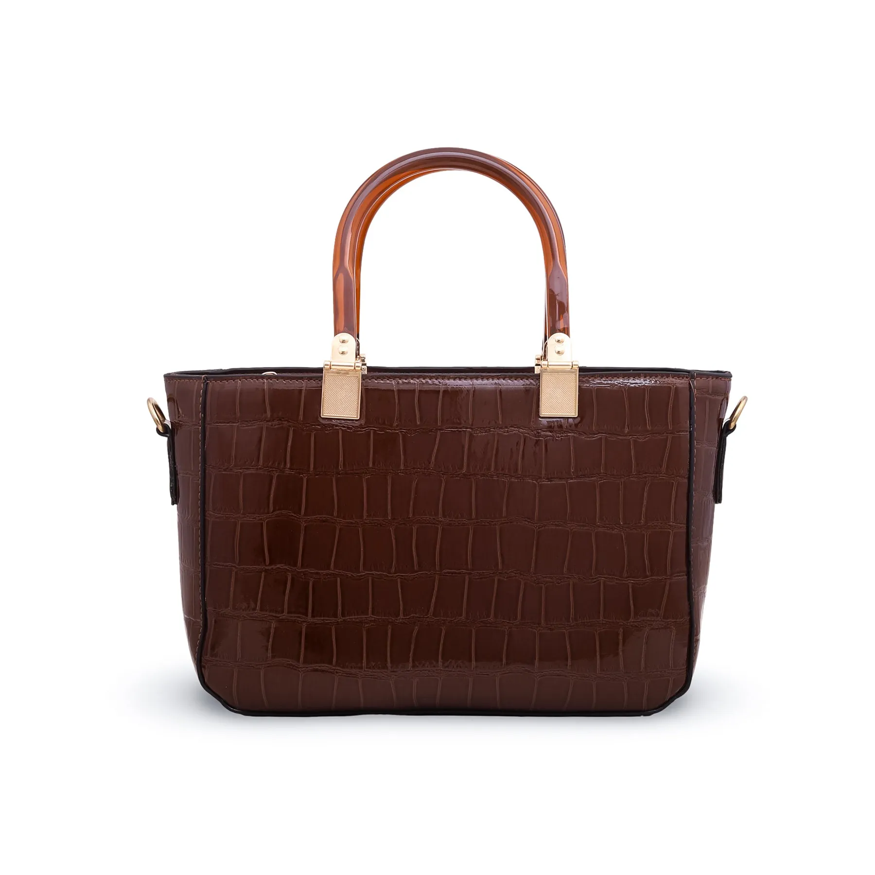 Brown Formal Hand Bag P55509