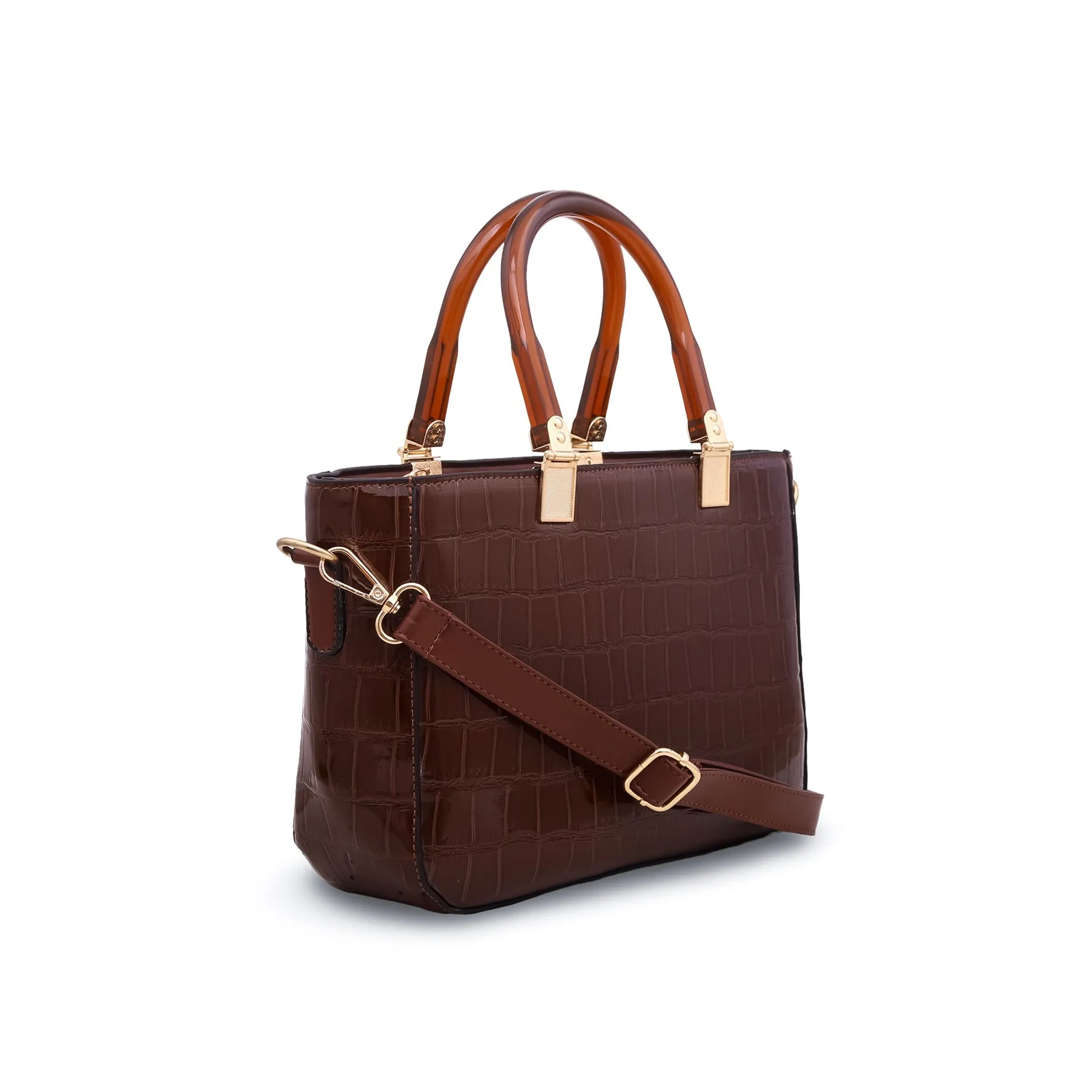 Brown Formal Hand Bag P55509