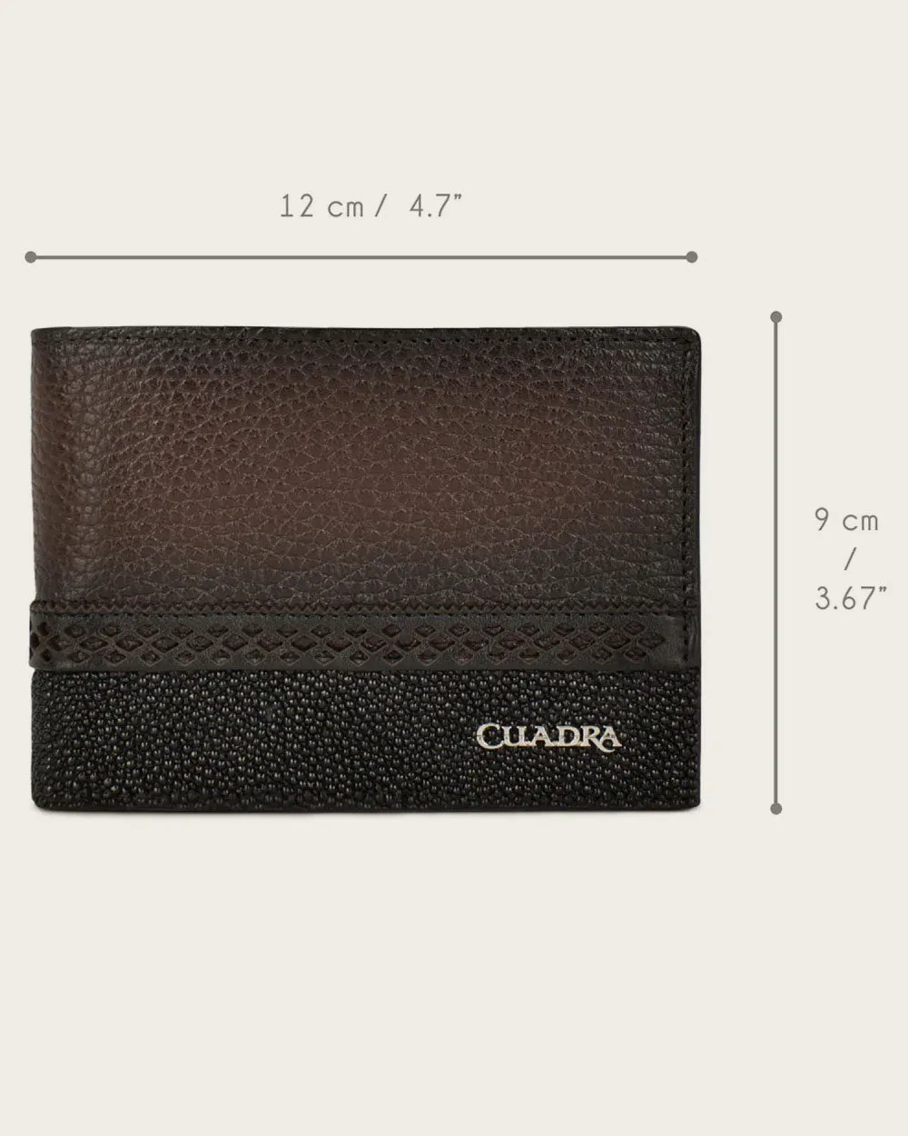 Brown stingray wallet