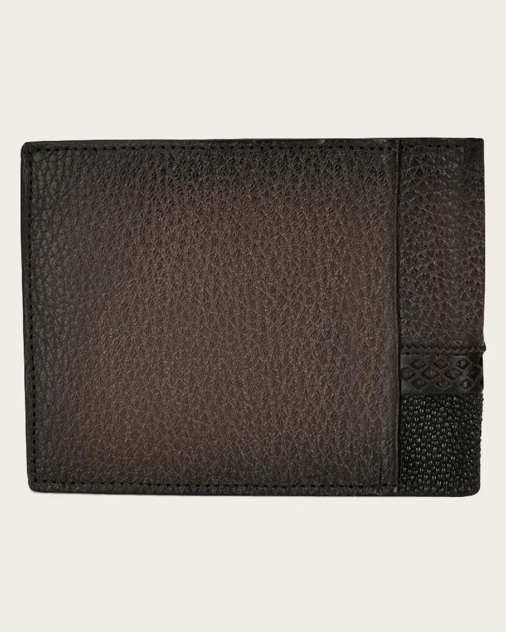 Brown stingray wallet