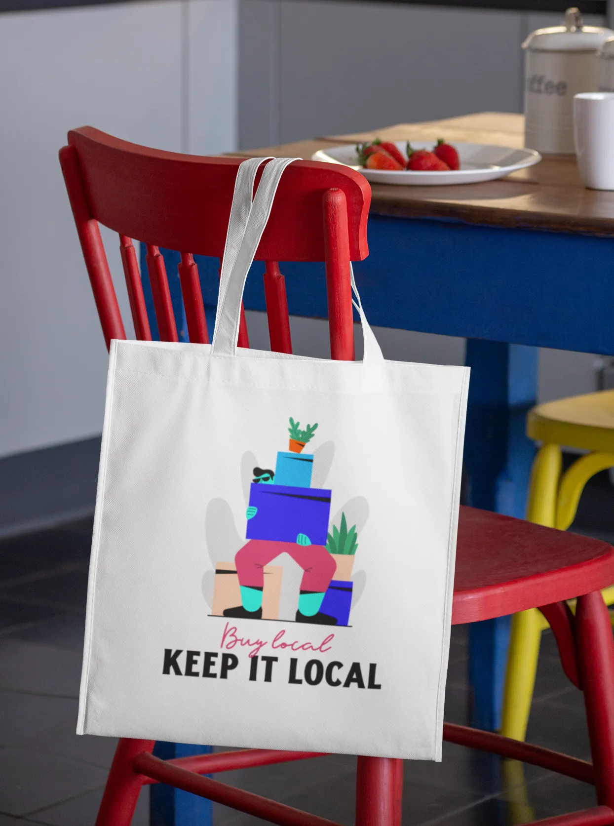 Buy Local Keep It Local Printed Tote Bag