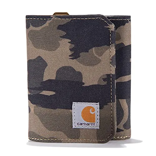 Carhartt B0000236 Men's Casual Nylon Duck Trifold Wallets, Available in Multiple Colors