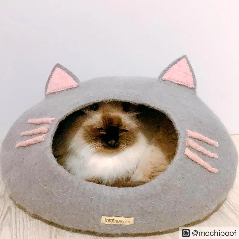 Cat Cave - Cat Head Light Grey