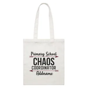 Chaos Coordinator Series Primary School White Canvas Bag