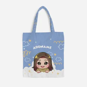 Chibi Me Series Full Print Canvas Bag - Chinese Female