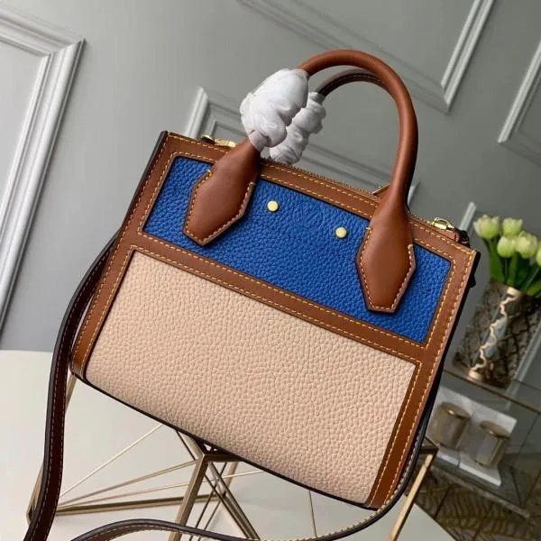 City Steamer Mini Top Handle Bag M55099 Blue/beige 2019 Collection