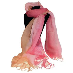 Classic Linen Scarf - Antique Rose Combo