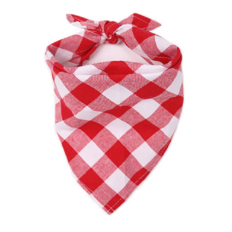 Classic red black plaid pet dog bandana blxcknorway™