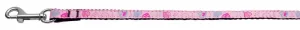 Crazy Hearts Nylon Collars Light Pink 3-8 wide 4Ft Lsh