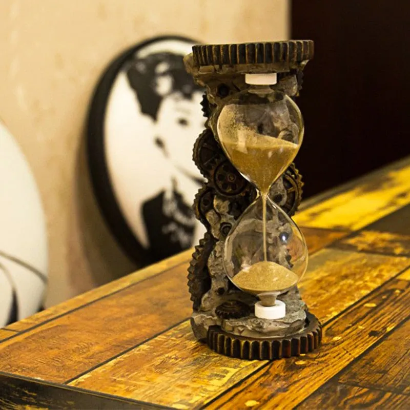 Creative Home Gear Time Hourglass Craft Gift Wholesale Retro-antique Anti-metal Hourglass Timer