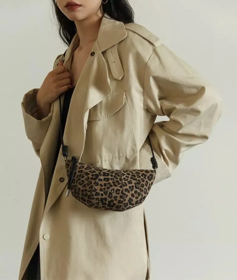 CROISSANT leopard print shoulder bag | New Arrival