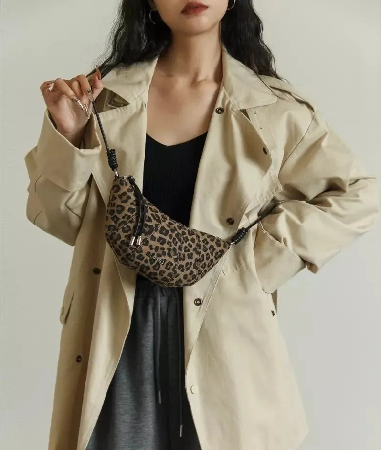 CROISSANT leopard print shoulder bag | New Arrival