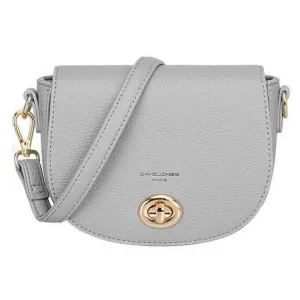 David Jones Small Full Flap Turnlock Across Body Bag - Grey