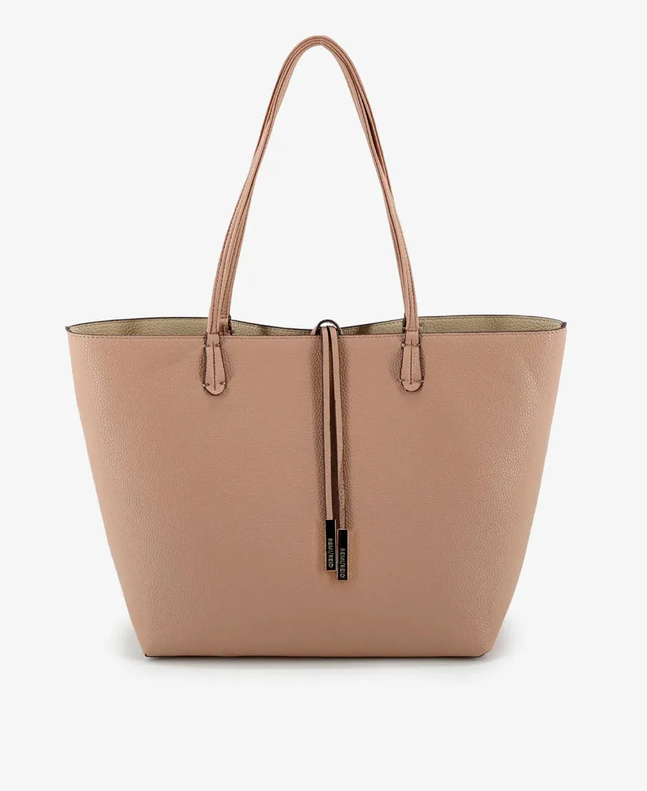 Departure Tote In Ballet Pink/Cream