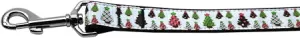 Designer Christmas Trees Nylon Dog Leash 5-8 Inch Wide 4ft Long