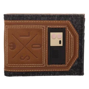 Disney Star Wars Han Solo Faux Leather Outlaw Wallet, BiFold Wallet with Character Costume Appeal