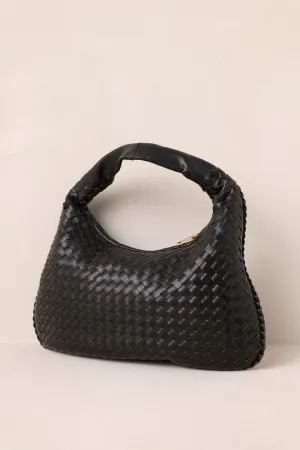 Dream Of The Fleet Black Woven Handbag