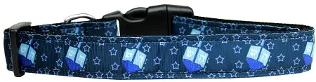 Dreidel, Dreidel, Dreidel Nylon Dog Collar Xl