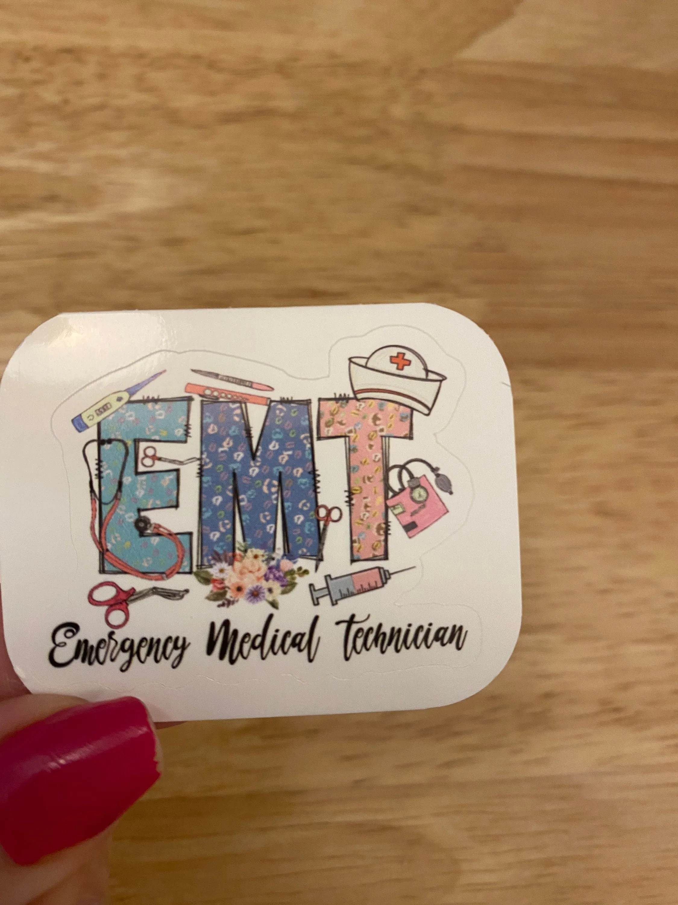 EMT Sticker, Medical STICKER, Emergency Medical Technician sticker, Cute Medical Design Sticker,  Doctor Sticker