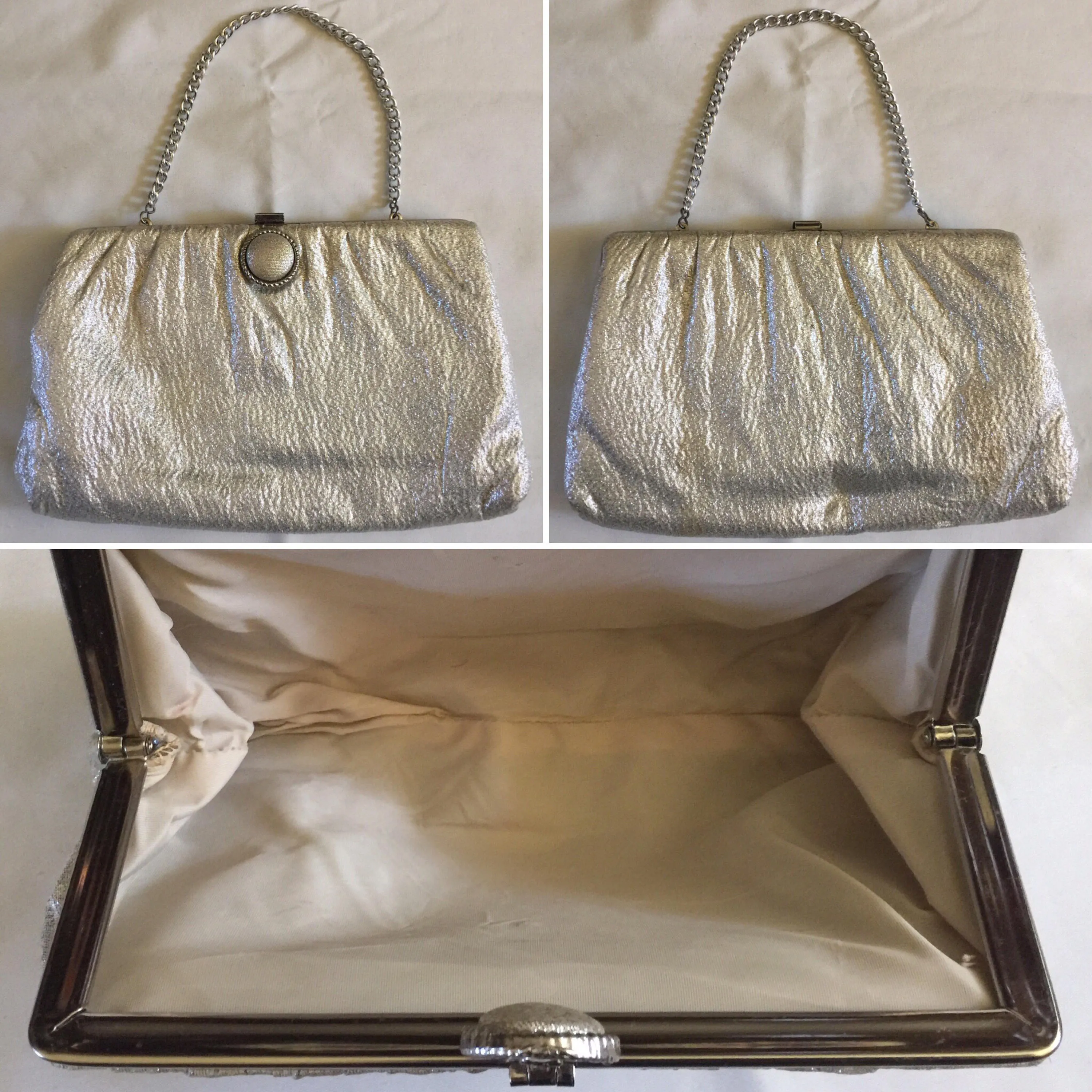 Evening Bag/ Clutch Vintage Silver Unbranded