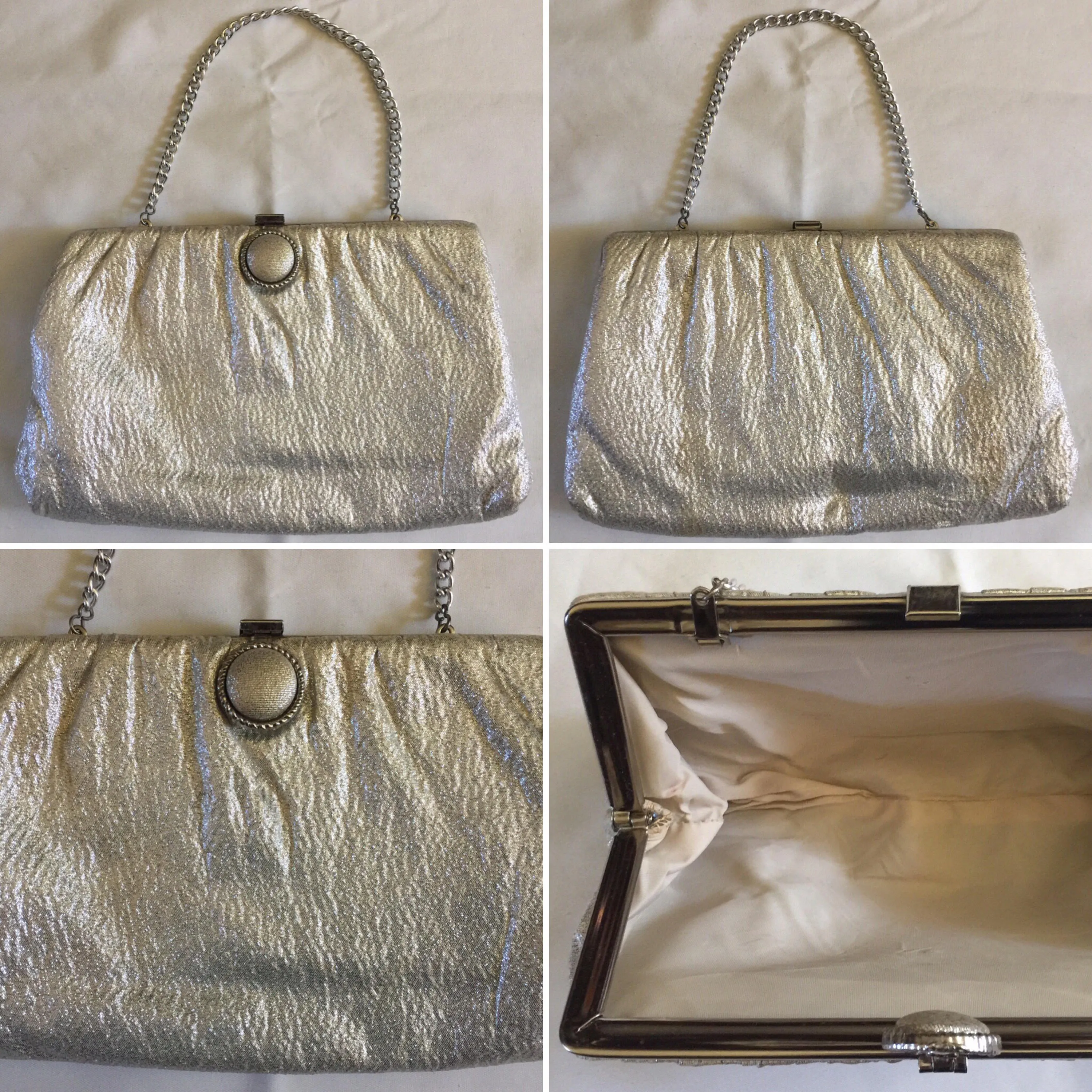 Evening Bag/ Clutch Vintage Silver Unbranded