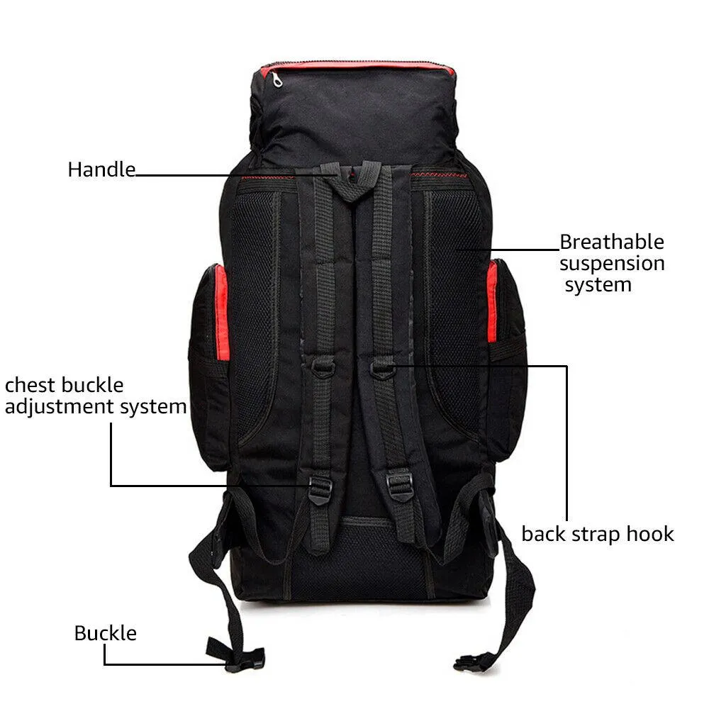 EVEPEAK™ 80L/100L Hiking Backpack | Waterproof, Ergonomic | Outdoor Camping Rucksack