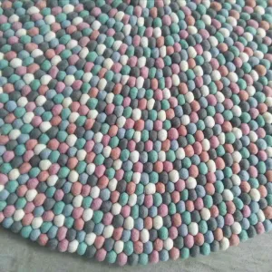 Fairy Floss Felt Ball Rug